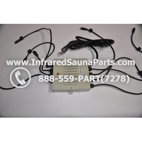 COMPLETE CONTROL POWER BOX 110V / 120V - COMPLETE CONTROL POWER BOX 110V  120V SUNTECH INFRARED SAUNA WITH 8 HEATER PLUGS v2 8
