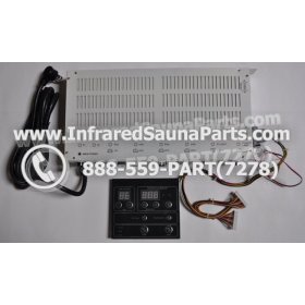 COMPLETE CONTROL POWER BOX WITH CONTROL PANEL - COMPLETE CONTROL POWER BOX HYDRA INFRARED SAUNA STYLE 4 WITH ONE CONTROL PANEL 4