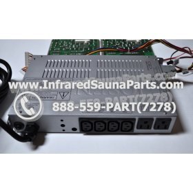 COMPLETE CONTROL POWER BOX WITH CONTROL PANEL - COMPLETE CONTROL POWER BOX HYDRA INFRARED SAUNA STYLE 3 WITH TWO CONTROL PANELS 5