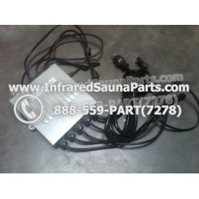 COMPLETE CONTROL POWER BOX 110V / 120V - COMPLETE CONTROL POWER BOX 110V / 120V BAMXSAUNA INFRARED SAUNA WITH 8 HEATER PLUGS v1 13