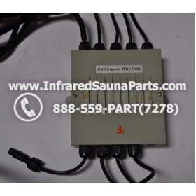 COMPLETE CONTROL POWER BOX 220V / 240V - COMPLETE CONTROL POWER BOX 220V / 240V SUNTECH INFRARED SAUNA WITH 8 HEATER PLUGS v2 2