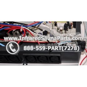 COMPLETE CONTROL POWER BOX 220V / 240V - COMPLETE CONTROL POWER BOX 220V / 240V  WITH 7 CIRCUIT BOARD PINS  6 FEMALE PLUGS SAUNA KING INFRARED SAUNA STYLE 9 31