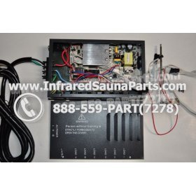 COMPLETE CONTROL POWER BOX 220V / 240V - COMPLETE CONTROL POWER BOX 220V / 240V  WITH 7 CIRCUIT BOARD PINS  6 FEMALE PLUGS SAUNA KING INFRARED SAUNA STYLE 9 34