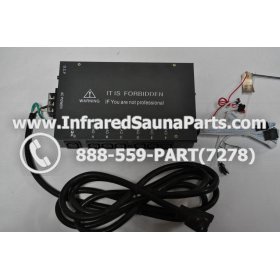 COMPLETE CONTROL POWER BOX 220V / 240V - COMPLETE CONTROL POWER BOX 220V / 240V SAUNAGEN INFRARED SAUNA  110V  120V WITH 7 CIRCUIT BOARD PINS  6 FEMALE PLUGS 7