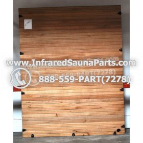 WOOD SAUNA WALLS - HEMLOCK WOOD SAUNA PANEL ( 71" x 56.6" ) 1