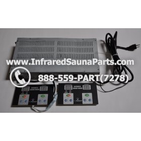 COMPLETE CONTROL POWER BOX WITH CONTROL PANEL - COMPLETE CONTROL POWER BOX KEYSBACKYARD INFRARED SAUNA STYLE 2 WITH TWO CONTROL PANELS 2