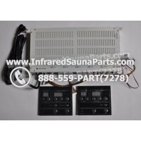 COMPLETE CONTROL POWER BOX WITH CONTROL PANEL - COMPLETE CONTROL POWER BOX GAIA INFRARED SAUNA STYLE 4 WITH TWO CONTROL PANELS 1
