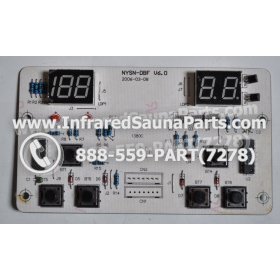 CIRCUIT BOARDS / TOUCH PADS - CIRCUIT BOARD  TOUCHPAD SAUNA SUPPLY WORLD INFRARED SAUNA NYSN-DBF V6.0 1