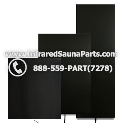 INFRARED SAUNA CARBON HEATERS - Carbon Infrared Sauna Heater / Complete Assembly Heater With Wood Trim - 220/240 - volt power source 1