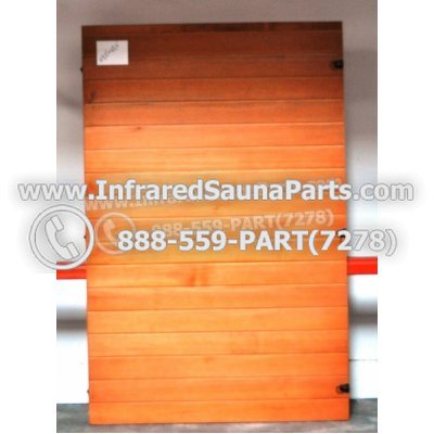 WOOD SAUNA WALLS - HEMLOCK WOOD SAUNA PANEL ( 69.5" x 45.4" ) L 1